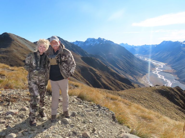 New Zealand bull tahr hunting trophy