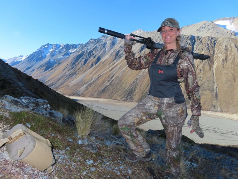 New Zealand bull tahr hunting trophy