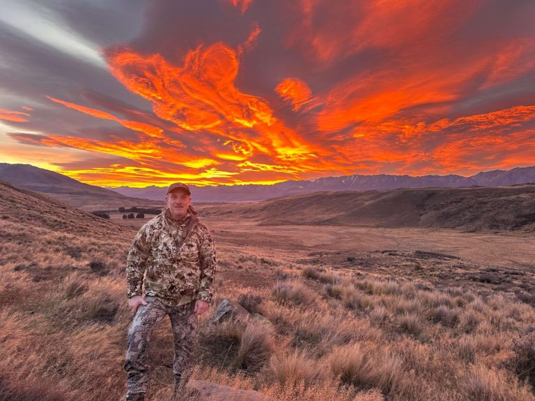New Zealand bull tahr hunting trophy