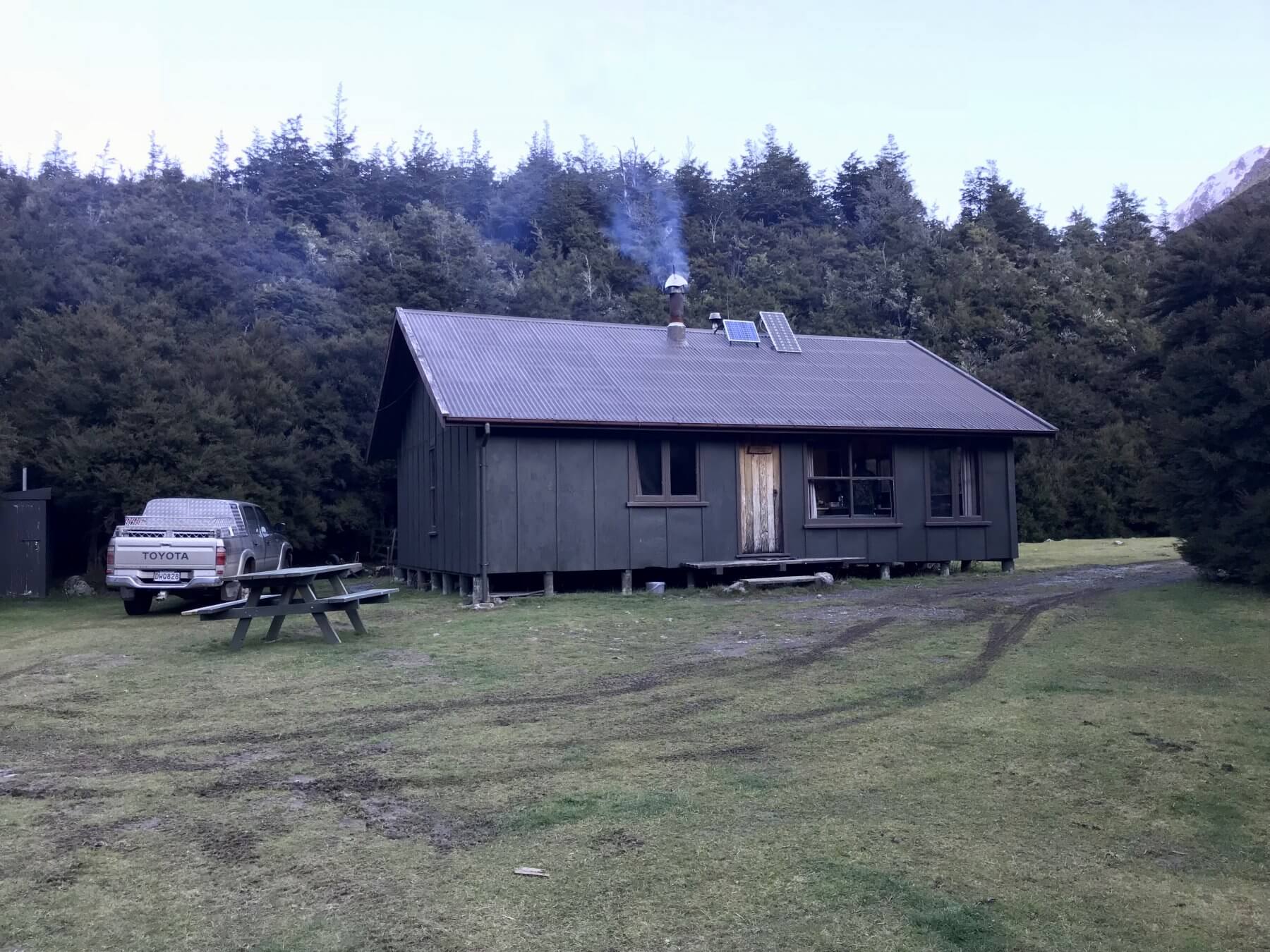 Chamois country hunting cabin, New Zealand
