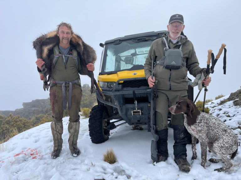 New Zealand foot hunt chamois