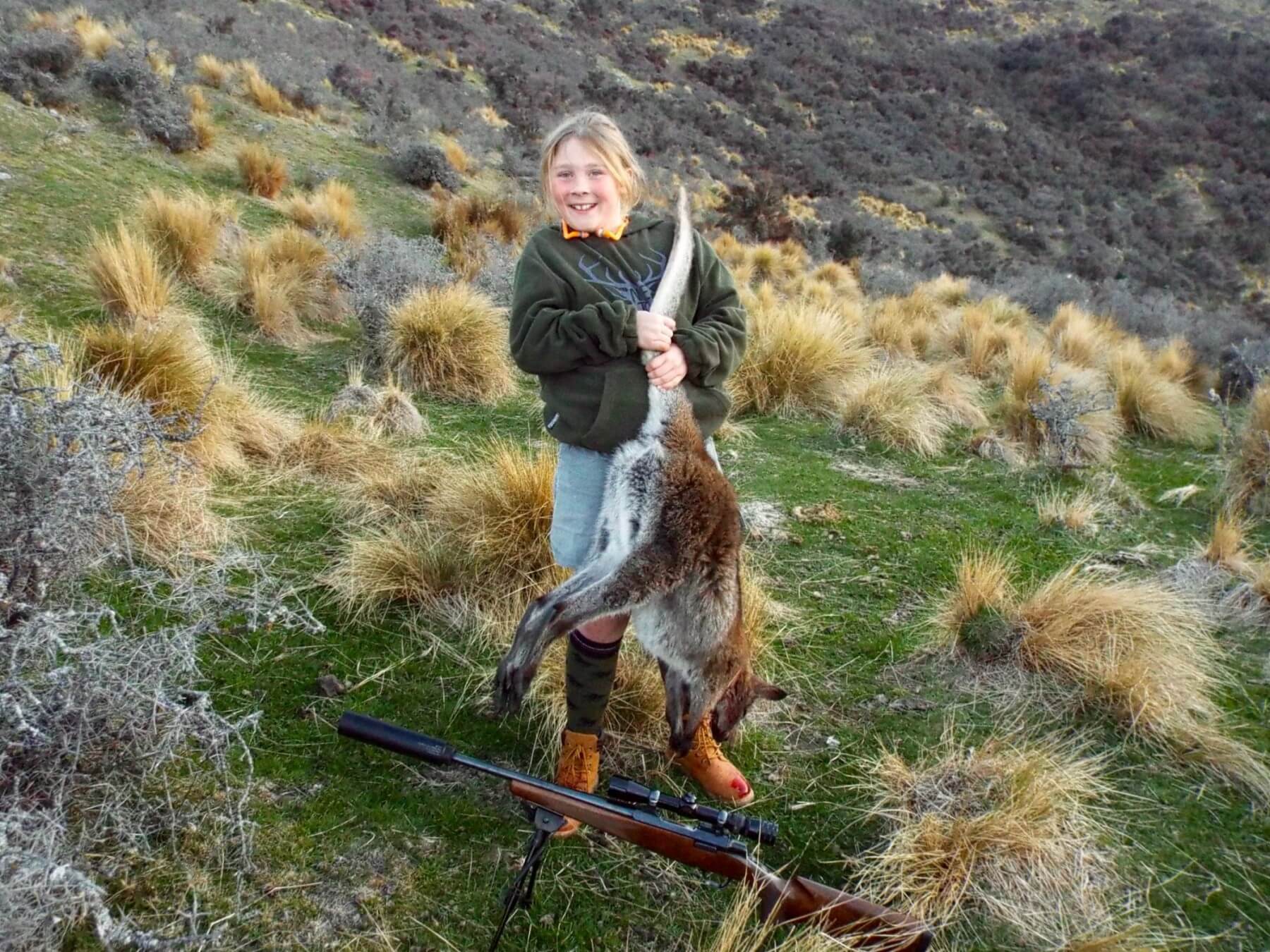 Kids varmint hunting