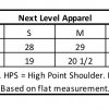 Next Level Apparel Shirt Measurements